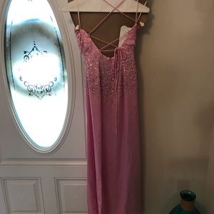 Light pink prom dress